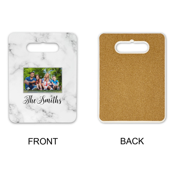 Family Photo and Name Rectangle Trivet with Handle - APPROVAL