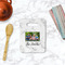 Family Photo and Name Rectangle Trivet with Handle - LIFESTYLE