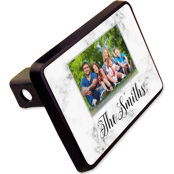 Custom Family Photo and Name Rectangular Trailer Hitch Cover - 2"