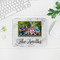 Family Photo and Name Rectangular Mouse Pad - LIFESTYLE 2
