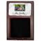 Family Photo and Name Red Mahogany Sticky Note Holder - Flat