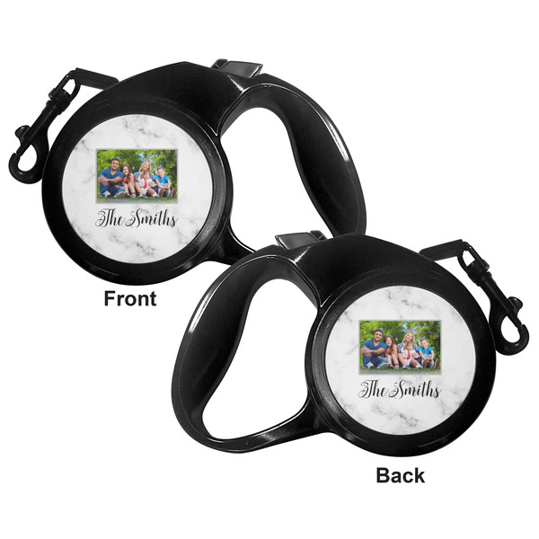 Family Photo and Name Retractable Dog Leash - Medium Large - Apvl