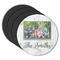 Family Photo and Name Round Coaster Rubber Back - Main