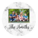 Family Photo and Name Round Decal - Medium