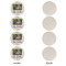 Family Photo and Name Round Linen Placemats - APPROVAL Set of 4 (single sided)