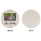 Family Photo and Name Round Linen Placemats - APPROVAL (single sided)