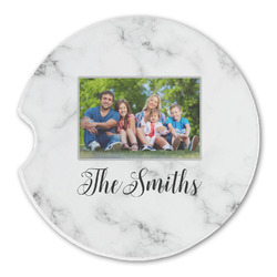 Family Photo and Name Sandstone Car Coaster - Single