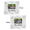 Family Photo and Name Security Blanket - Front & Back View
