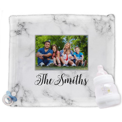 Family Photo and Name Security Blanket - Single-Sided