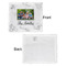 Family Photo and Name Security Blanket - Front & White Back View