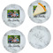 Family Photo and Name Set of Appetizer / Dessert Plates