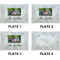 Family Photo and Name Set of Rectangular Appetizer / Dessert Plates (Approval)