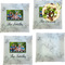 Family Photo and Name Set of Square Dinner Plates