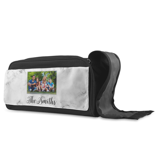 Family Photo and Name Shoe Bags - Angle (Open)