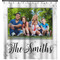 Family Photo and Name Shower Curtain - 69"x70" - Front