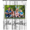 Family Photo and Name Shower Curtain - 70"x83" - Front