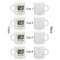 Family Photo and Name Single Shot Espresso Cup - Set of 4 - Front & Back