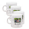 Family Photo and Name Single Shot Espresso Cup - Set of 4 - Front