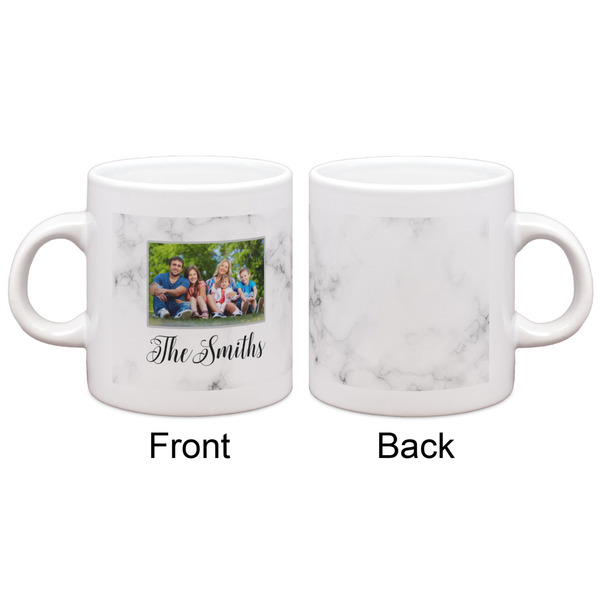 Family Photo and Name Single Shot Espresso Cup - Single - Front & Back