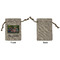 Family Photo and Name Small Burlap Gift Bag - Front Approval