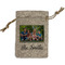Family Photo and Name Burlap Gift Bag - Small - Single-Sided