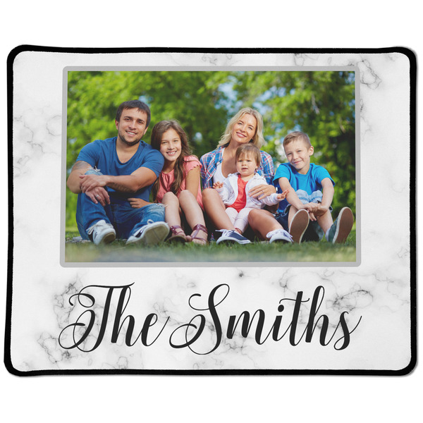 Custom Family Photo and Name Gaming Mouse Pad - Large - 12.5" x 10"