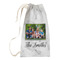 Family Photo and Name Small Laundry Bag - Front View