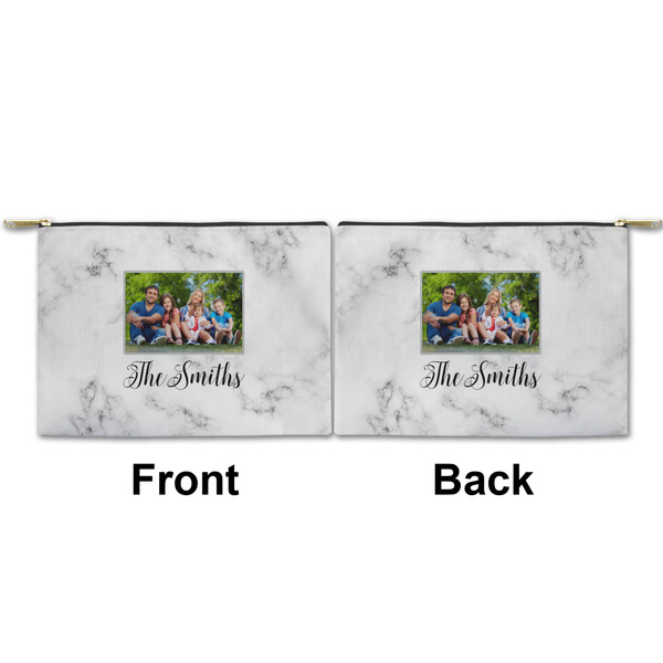 Family Photo and Name Small Zipper Pouch Approval (Front and Back)