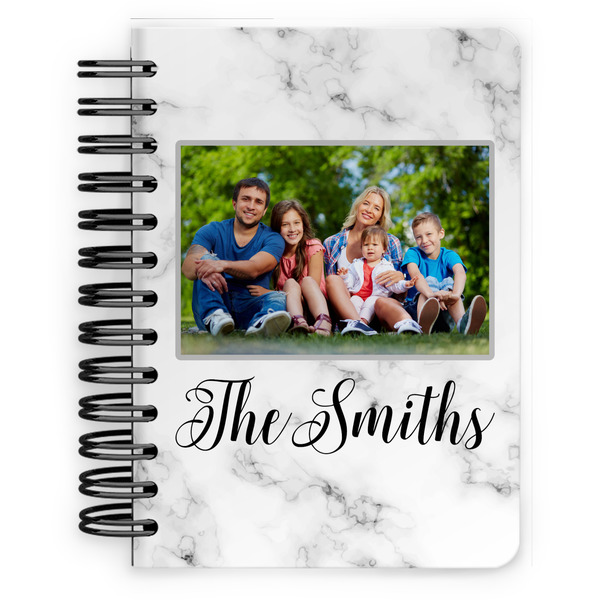 Custom Family Photo and Name Spiral Notebook - 5" x 7"