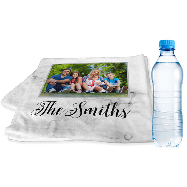Custom Family Photo and Name Sports & Fitness Towel