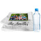 Family Photo and Name Sports Towel Folded with Water Bottle