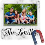 Family Photo and Name Square Fridge Magnet