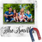 Family Photo and Name Square Fridge Magnet (Personalized)