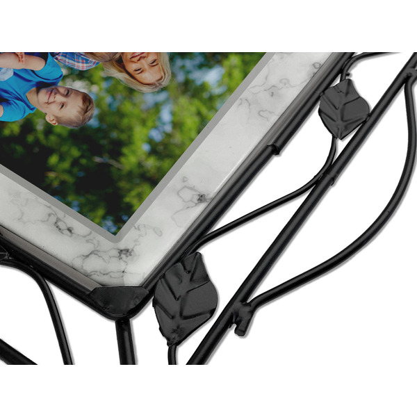 Family Photo and Name Square Trivet - Detail