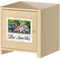 Family Photo and Name Square Wall Decal on Wooden Cabinet