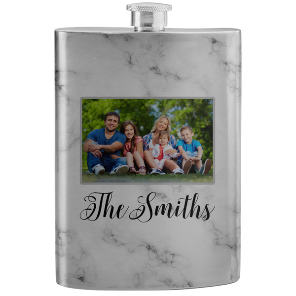Custom Family Photo and Name Stainless Steel Flask