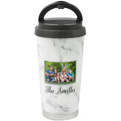 Family Photo and Name Stainless Steel Coffee Tumbler