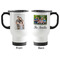 Family Photo and Name Stainless Steel Travel Mug with Handle - Front & Back