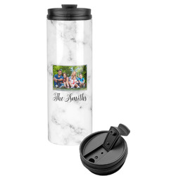 Family Photo and Name Stainless Steel Skinny Tumbler