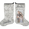 Family Photo and Name Holiday Stocking - Double-Sided - Neoprene