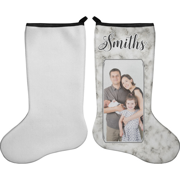 Family Photo and Name Stocking - Single-Sided - Approval