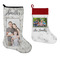 Family Photo and Name Stockings - Side by Side compare