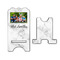 Family Photo and Name Stylized Phone Stand - Front & Back - Large