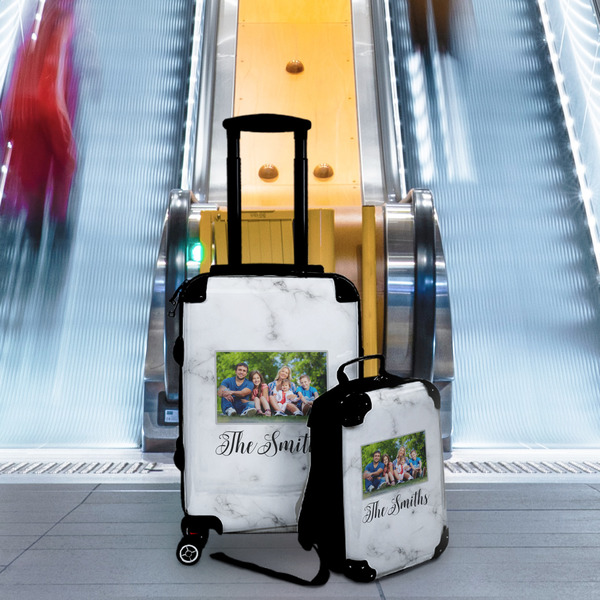 Family Photo and Name Suitcase Set 4 - IN CONTEXT