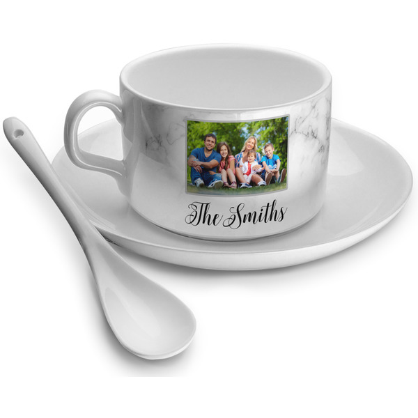 Custom Family Photo and Name Tea Cup - Single