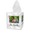 Family Photo and Name Tissue Box Cover - Angled View