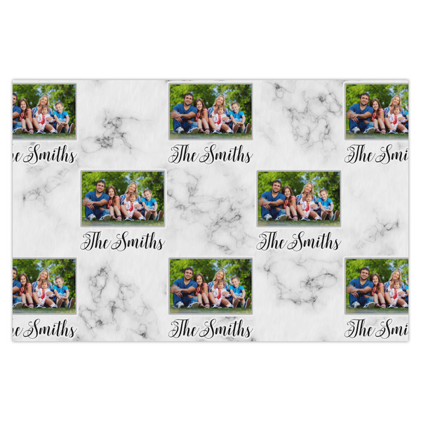 Custom Family Photo and Name Tissue Paper Sheets - X-Large - Heavyweight