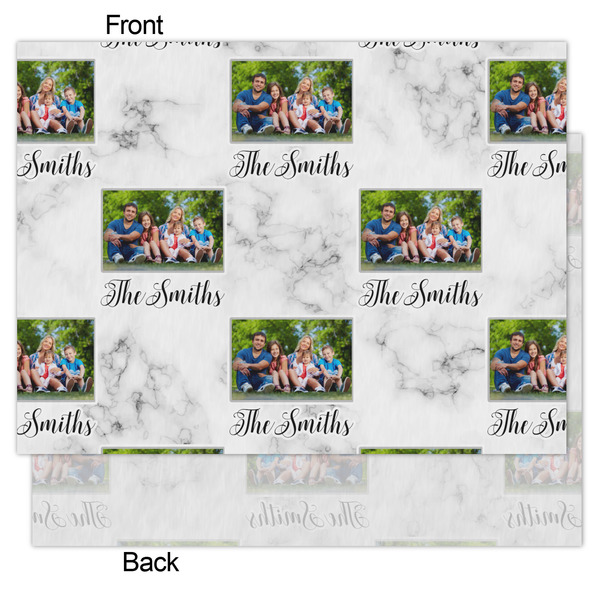 Family Photo and Name Tissue Paper - Lightweight - Medium - Front & Back