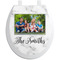 Family Photo and Name Toilet Seat Decal