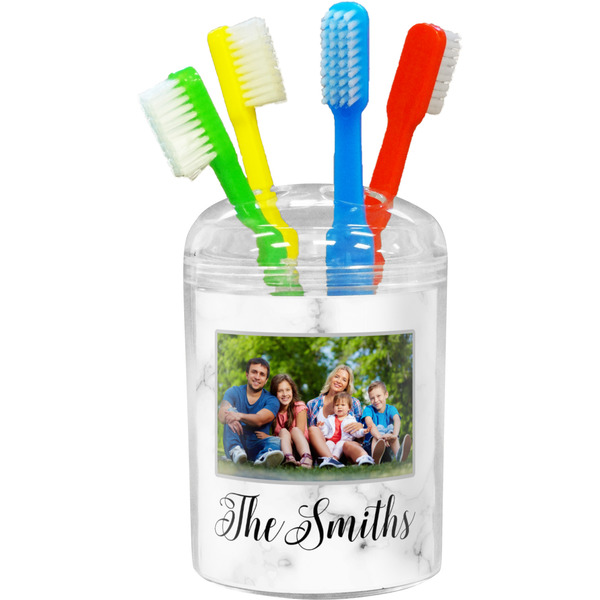 Custom Family Photo and Name Toothbrush Holder